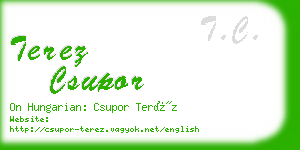 terez csupor business card